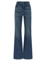 Blue Flared Mid Rise Jeans 1