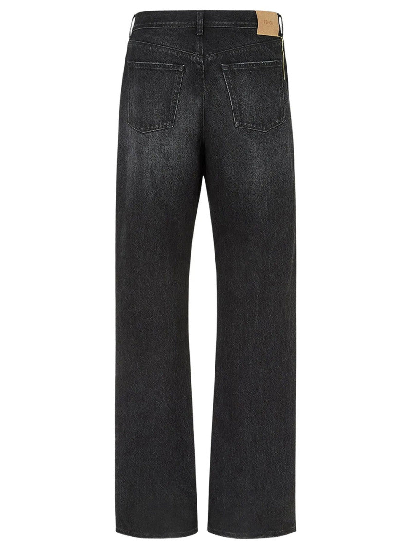 Black Mid Rise Jeans 2