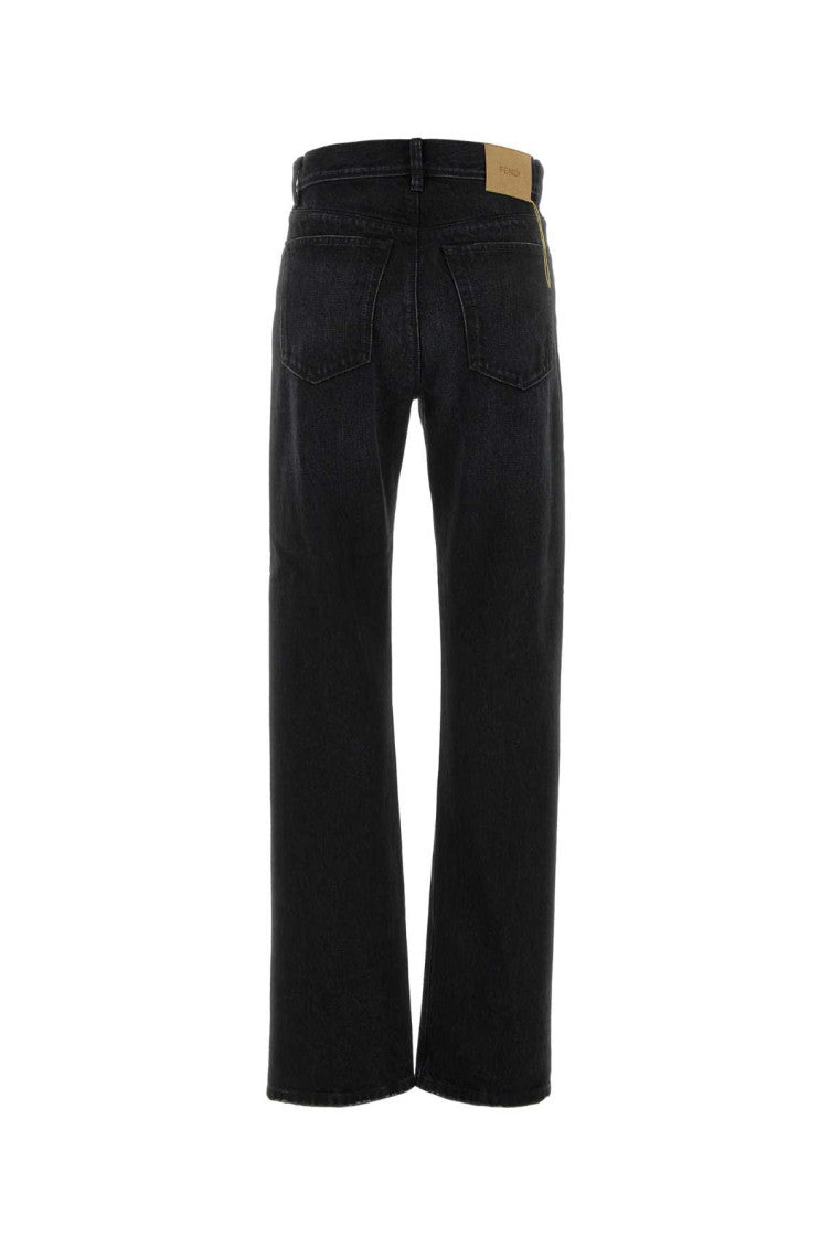 Black Mid Rise Jeans 2