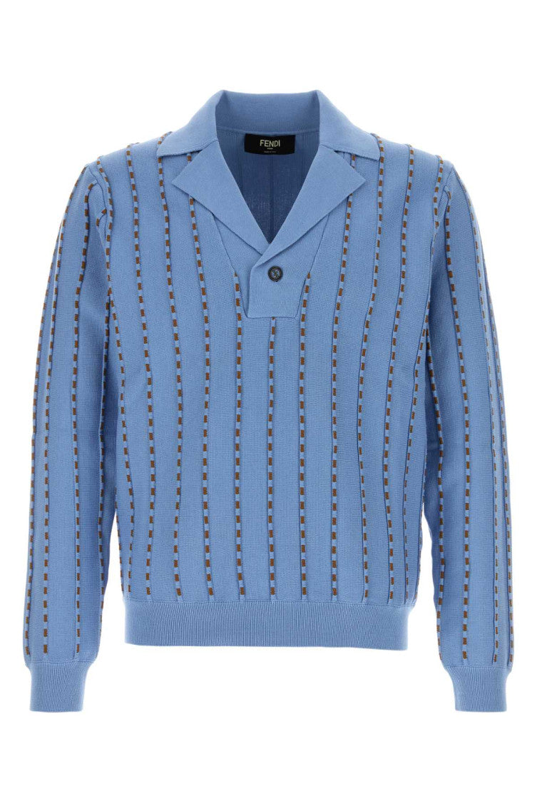 Light Blue Stripes Sweater 1