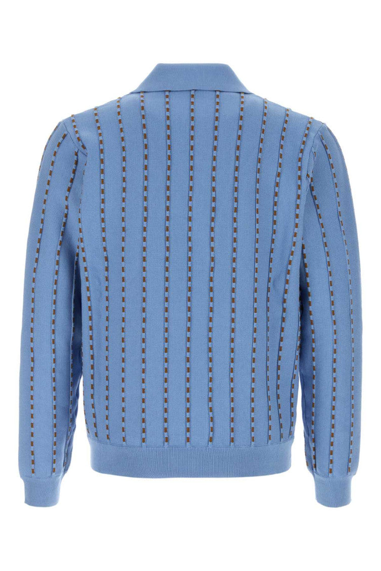 Light Blue Stripes Sweater 2