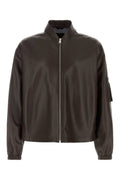 Dark Brown Bomber Jacket 1