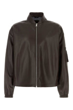Dark Brown Bomber Jacket 1
