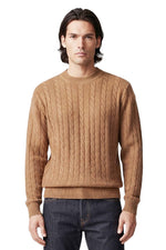 Brown Knitted Regular Sweater 1