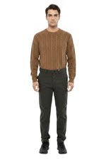 Dark Green Chino Trousers 1