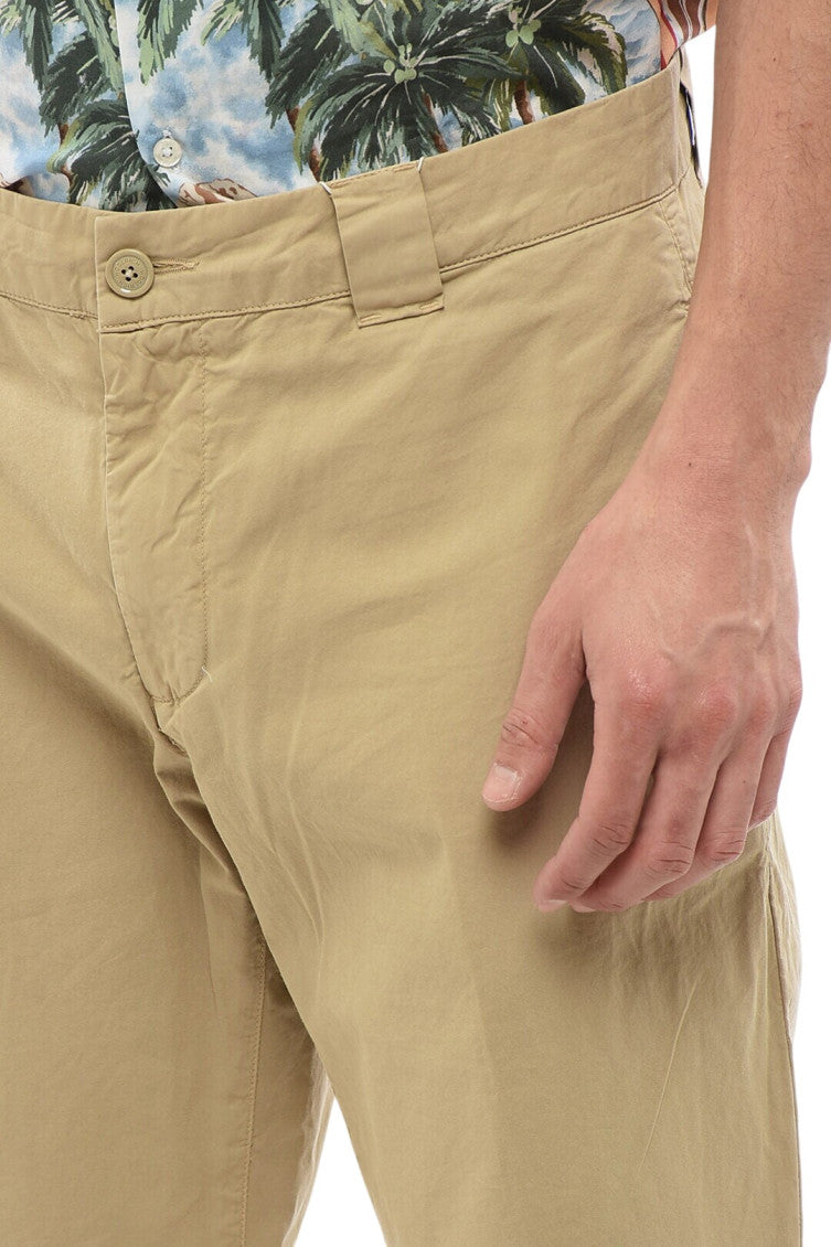 Beige Regular Solid Trousers 3
