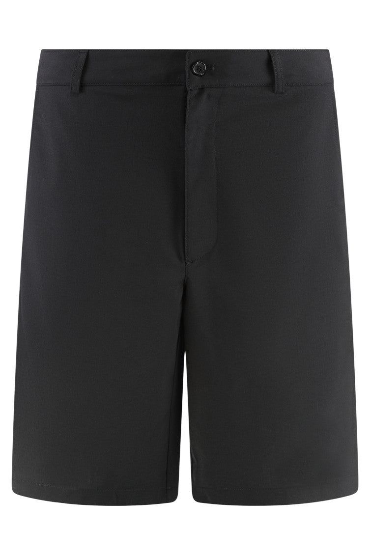 Black Solid Regular Shorts 1