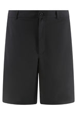 Black Solid Regular Shorts 1