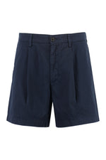 Navy Blue Solid Shorts 1