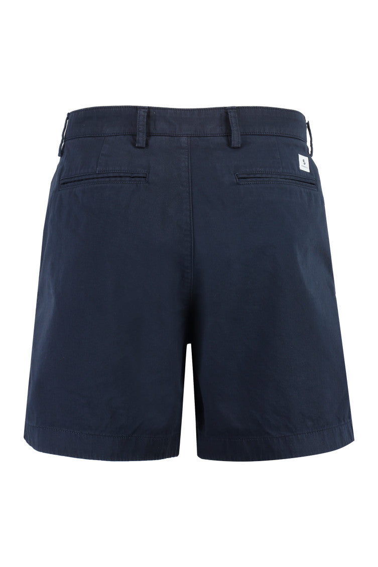 Navy Blue Solid Shorts 2