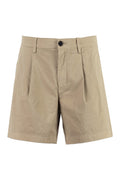 Light Beige Solid Shorts 1