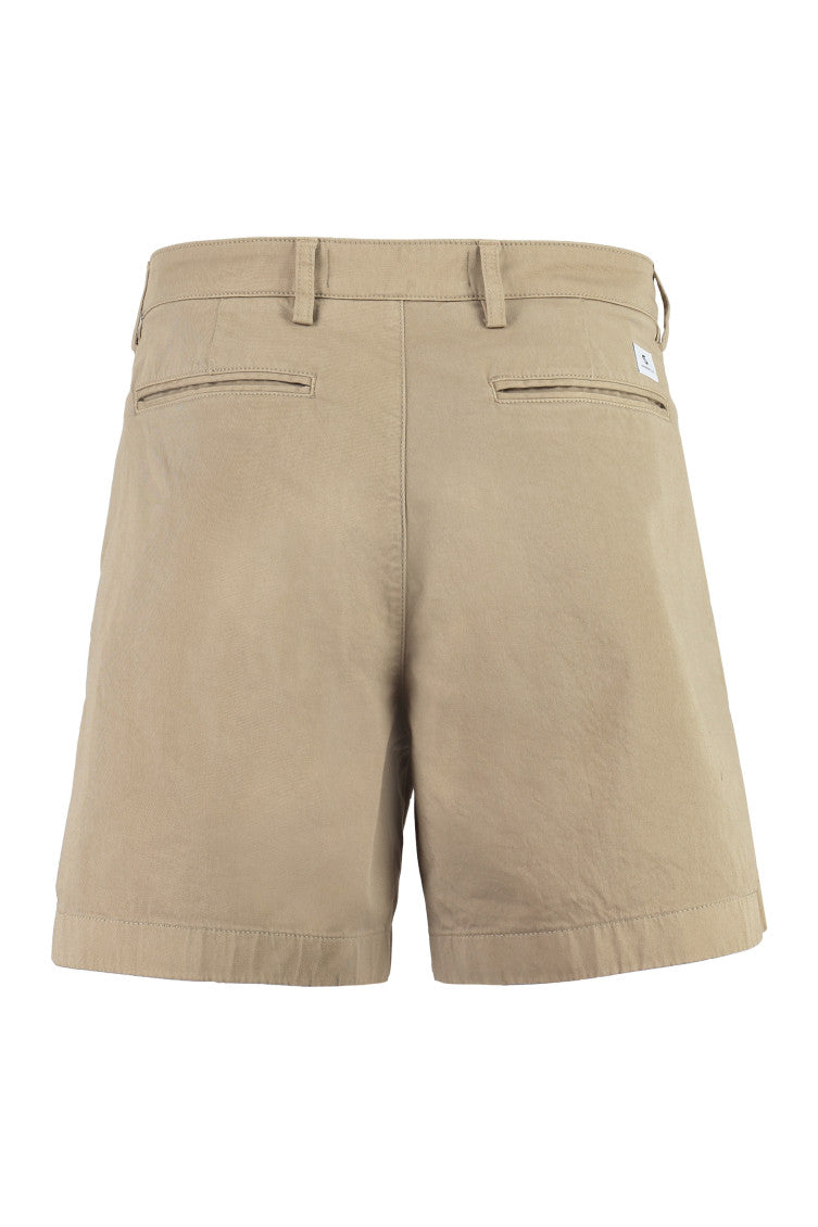 Light Beige Solid Shorts 2