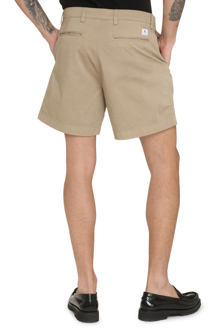 Light Beige Solid Shorts 4