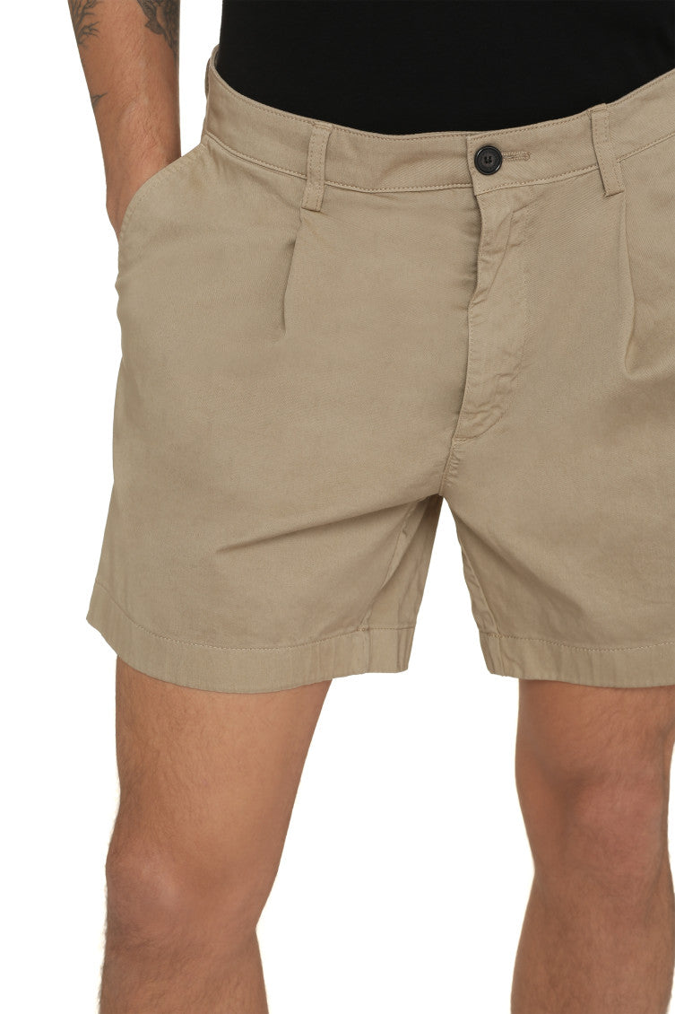 Light Beige Solid Shorts 5