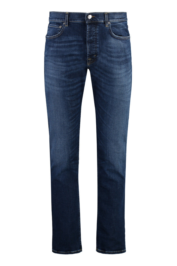 Blue Mid Rise Jeans 1