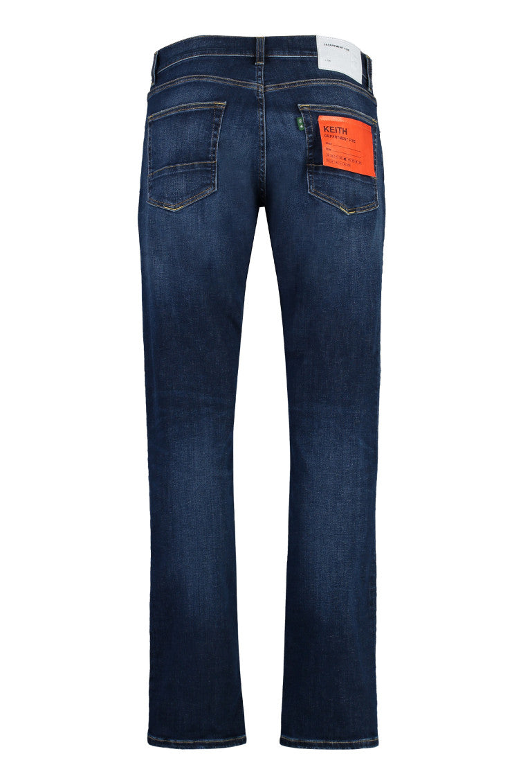 Blue Mid Rise Jeans 2