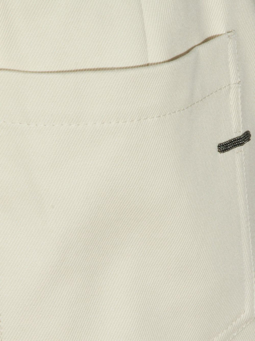 Beige Relaxed Elasticated Pants 4