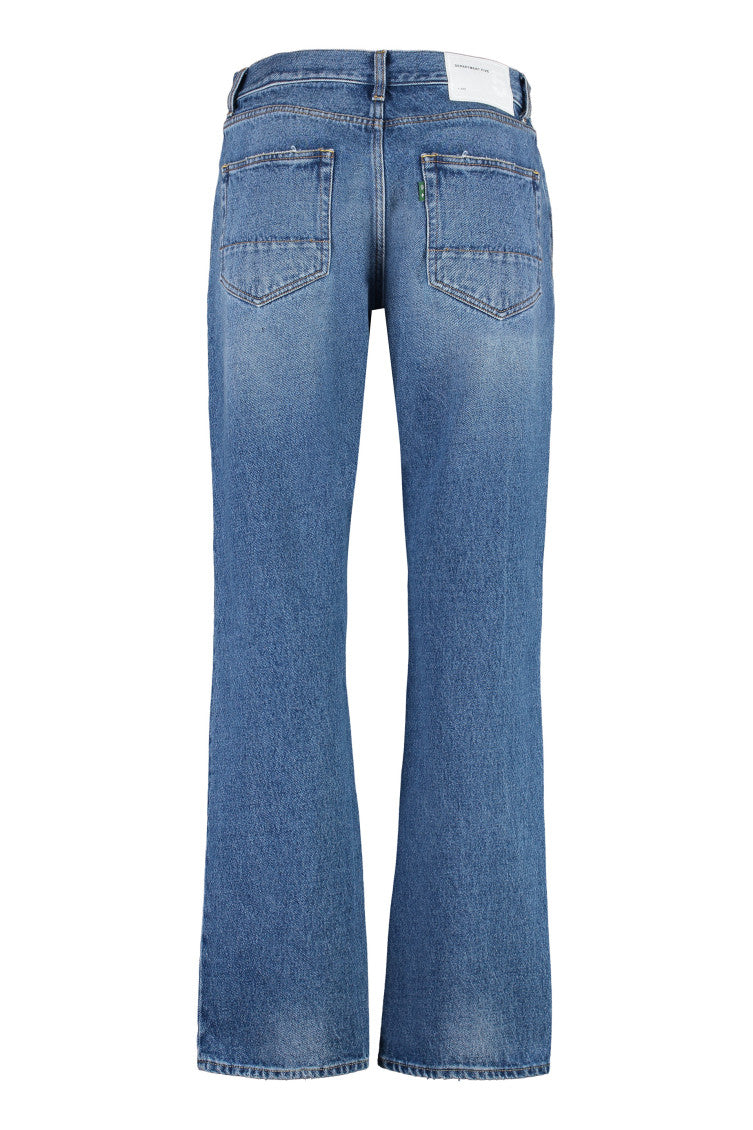 Blue Mid Rise Jeans 2