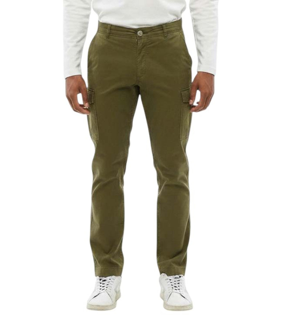 Green Slim Cargo Pants 1