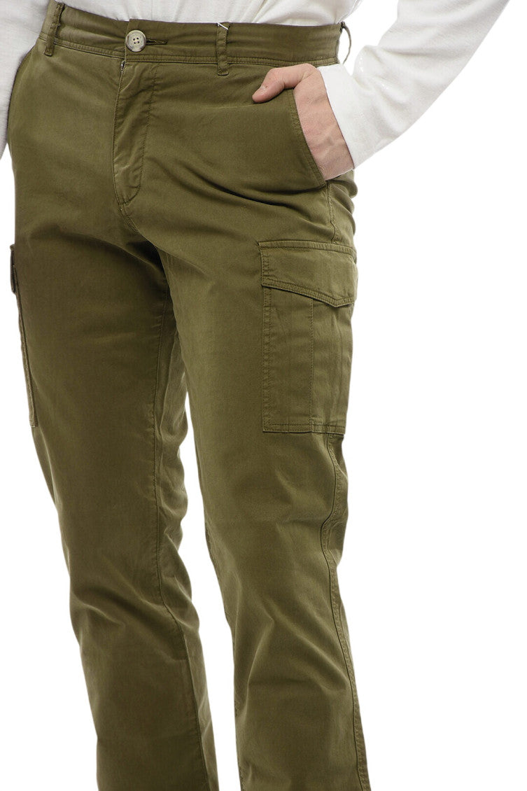 Green Slim Cargo Pants 3