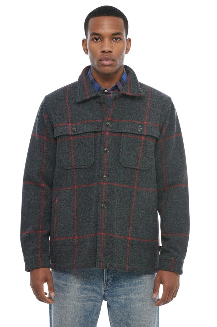 Grey Regular Check Overshirt 1