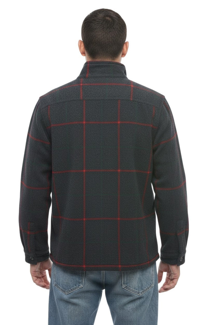 Grey Regular Check Overshirt 2