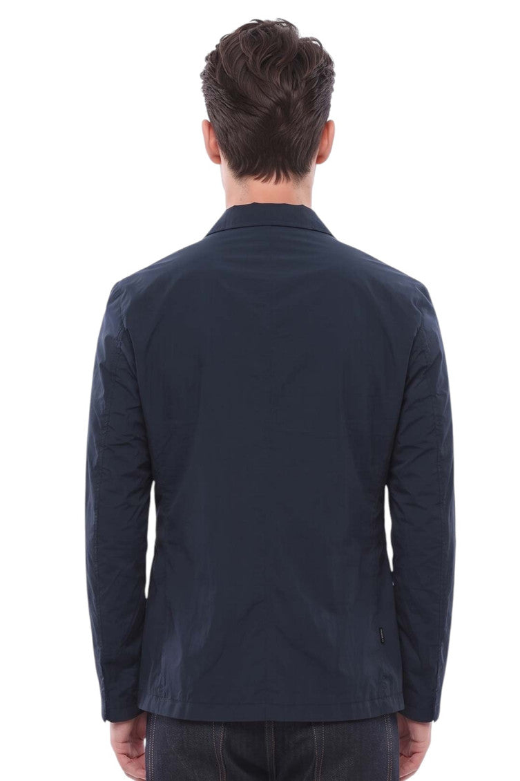 Blue Single Breasted Blazer 2