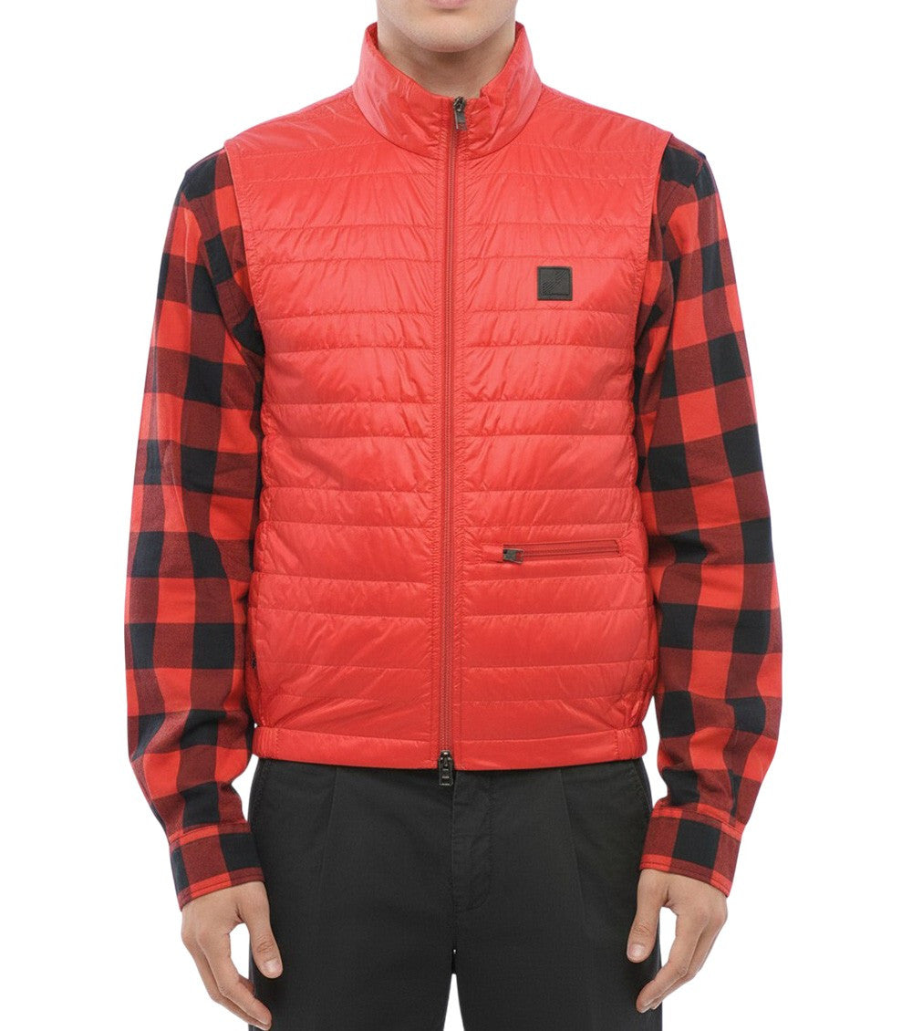 Red Logo Sleeveless Jacket 1