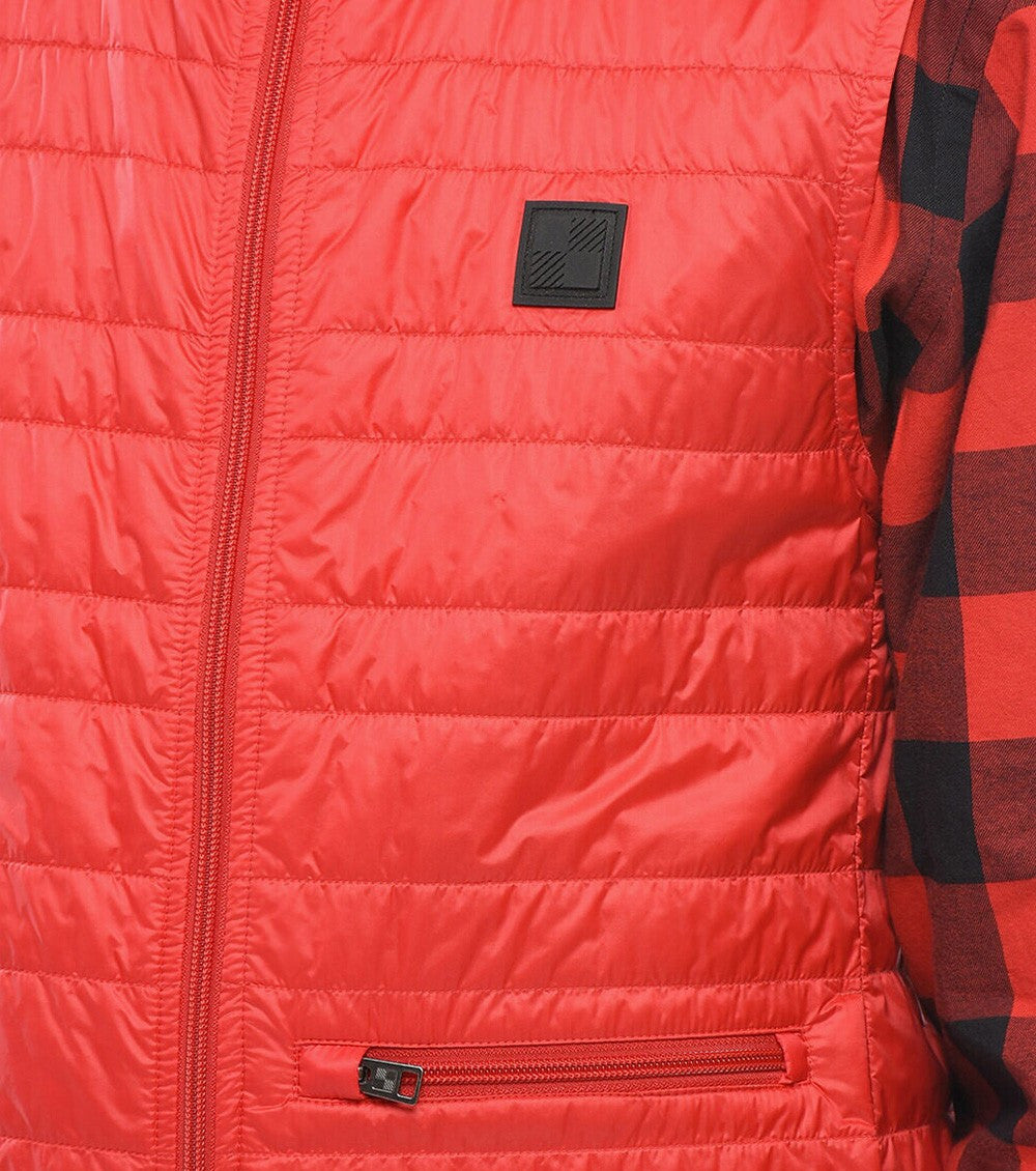 Red Logo Sleeveless Jacket 3
