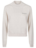 Grey Logo Mock Collar Sweater 1