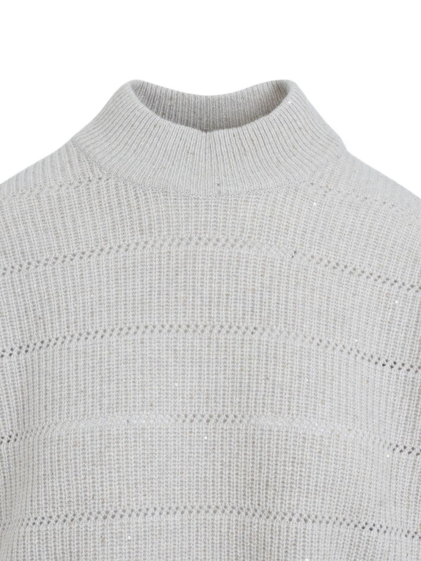 Grey Knitted Turtle Neck Sweater 3