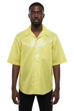 Yellow Relaxed Textured Shirt 1