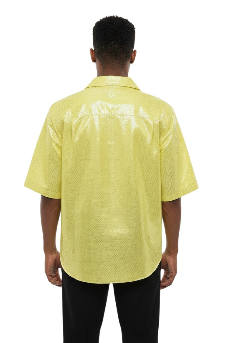 Yellow Relaxed Textured Shirt 2
