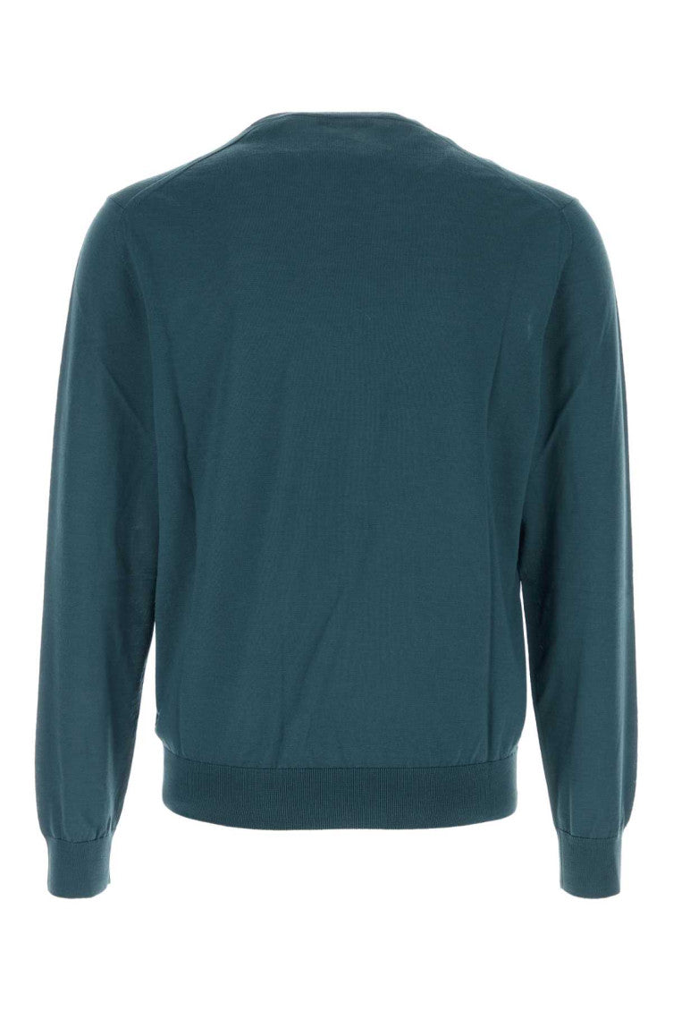 Teal Crew Neck Sweater 2