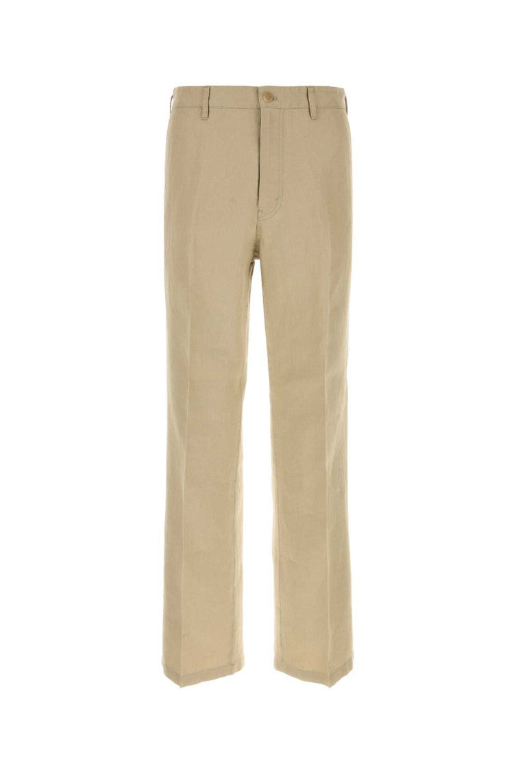 Light Beige Straight Pants 1