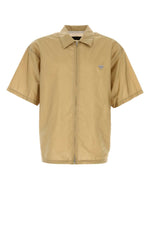 Camel Brown Zipper Shirt 1