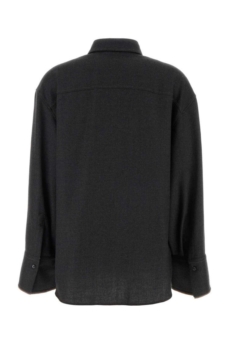 Grey Relaxed Solid Shirt 2