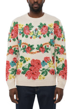 Multicolor Floral Crew Neck Sweater 1