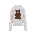 Ivory Graphic Crew Neck Sweater 1