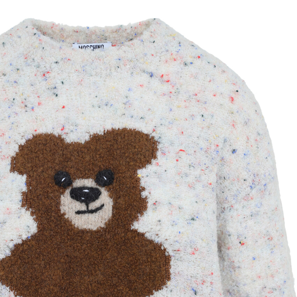 Ivory Graphic Crew Neck Sweater 3