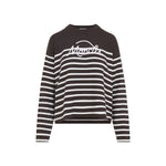 Brown Stripes Crew Neck Sweater 1