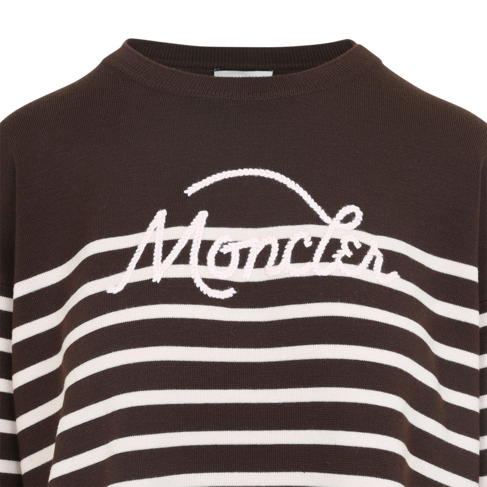 Brown Stripes Crew Neck Sweater 3