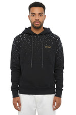 Black Embellished Logo Hoodie 1