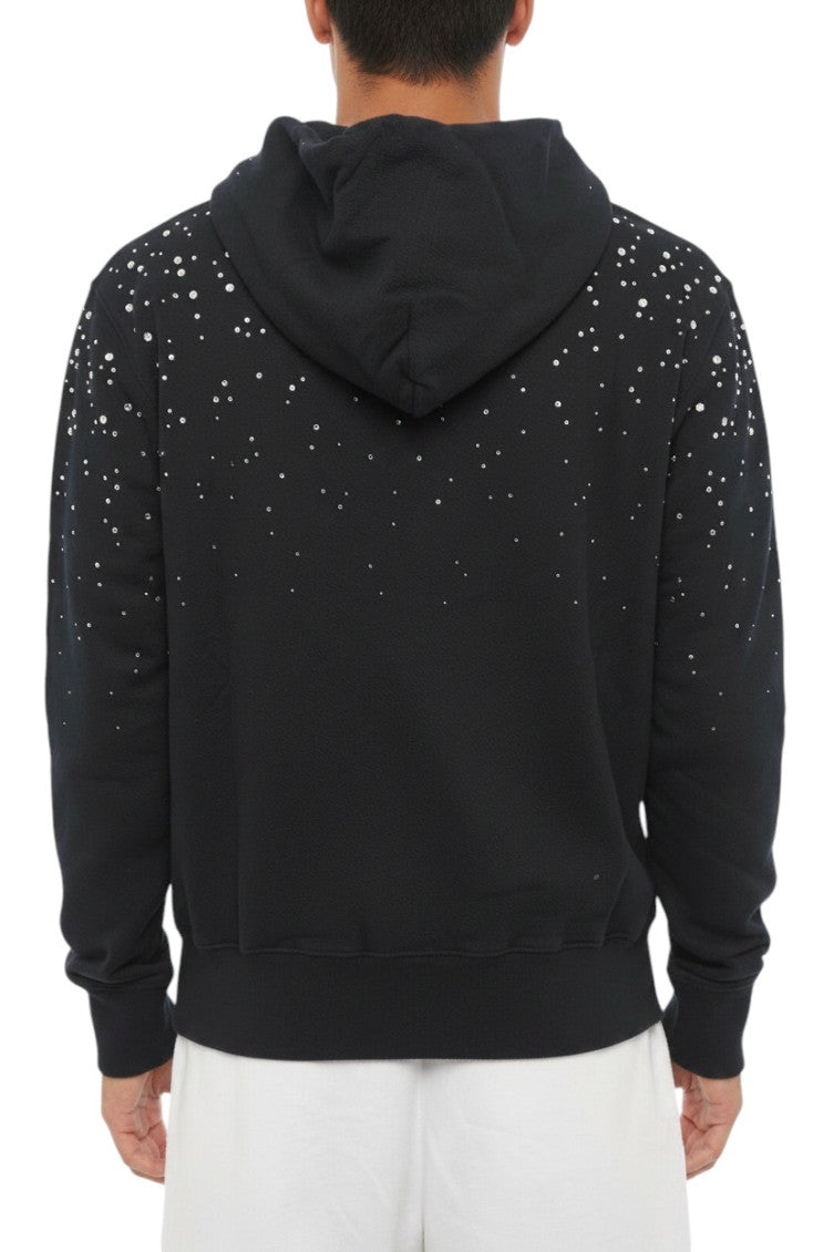 Black Embellished Logo Hoodie 2