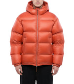 Orange Quilted Hood Jacket 1