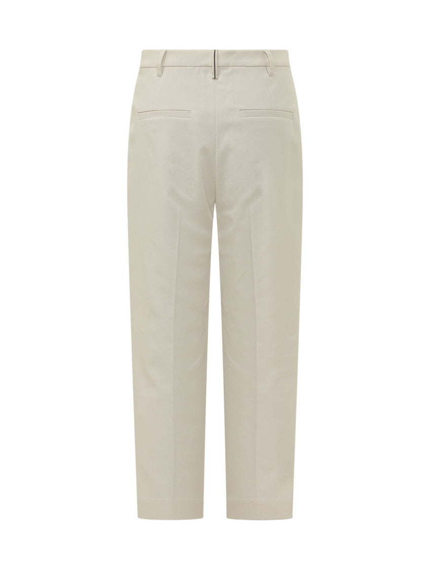 Off White Straight Flat Front Pants 2