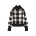 Grey Checks Shirt Collar Sweater 1