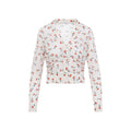 Pink Floral V Neck Sweater 1