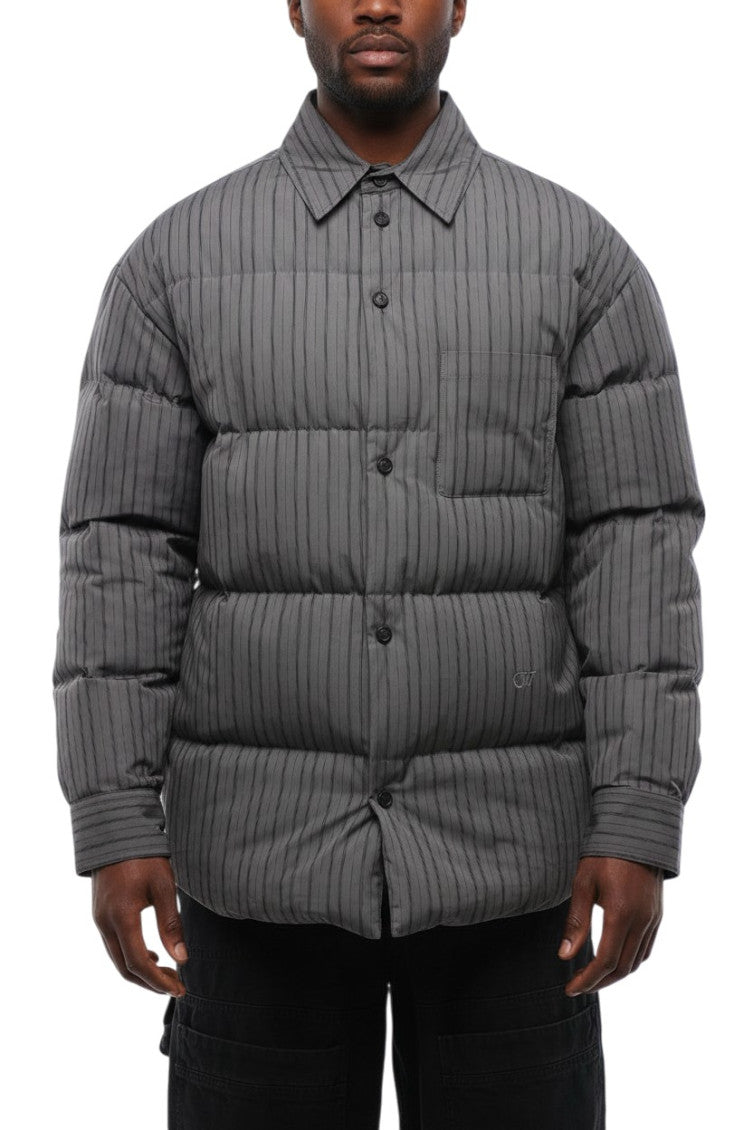Dark Grey Shirt Collar Jacket 1