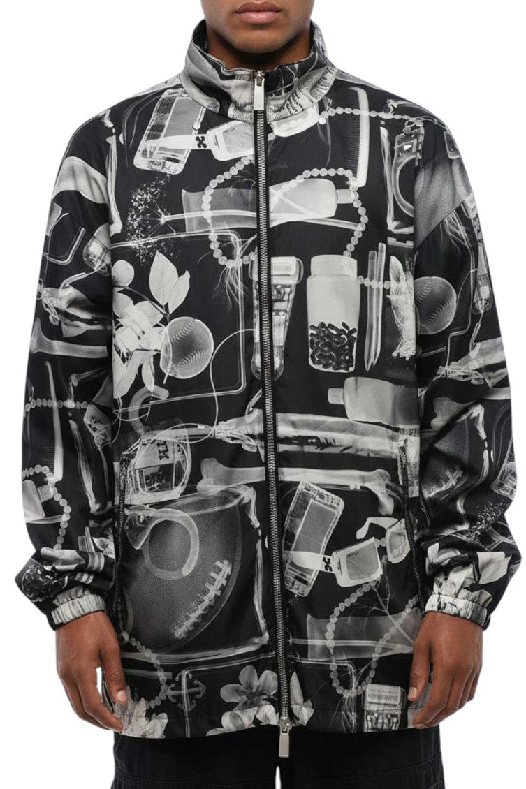 Black X-Ray Print Jacket 1